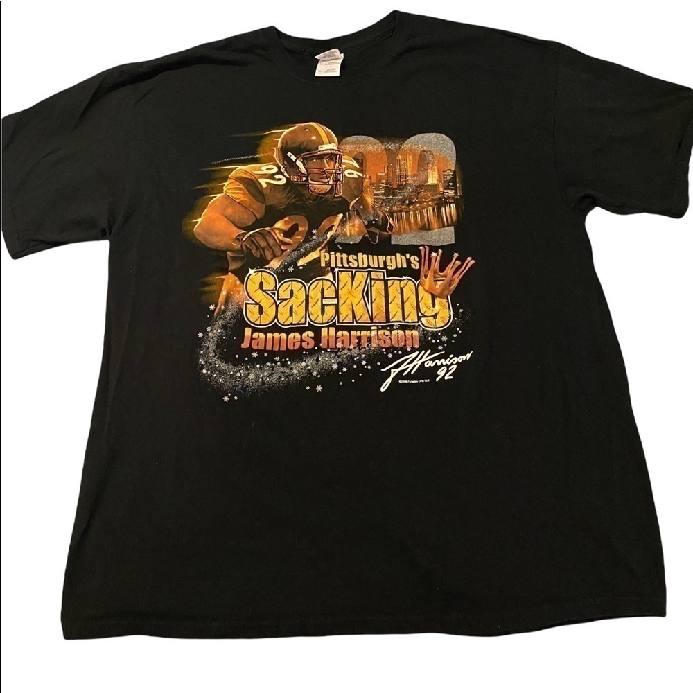 𝅺pittsburg Steelers James Harrison XL Tee